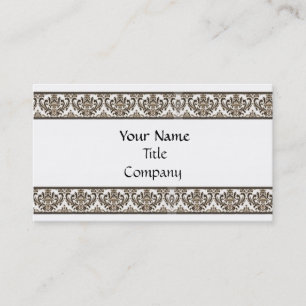 Elegant Damask Business Card Template