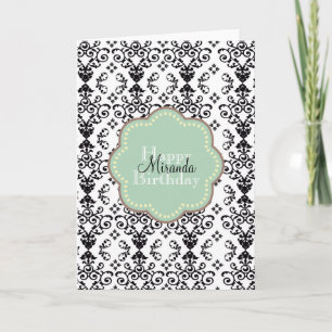 Elegant Damask Card