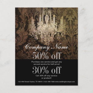 elegant damask chandelier Interior Designer Flyer
