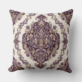 Elegant Damask Cushion