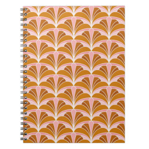 Elegant Damask Floral vintage Seamless Pattern. De Notebook