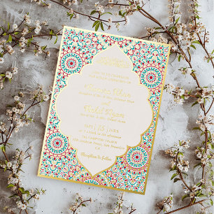 Elegant Damask Ornate Mihrab Muslim Wedding