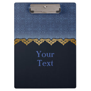 Elegant Damask Pattern Clipboard