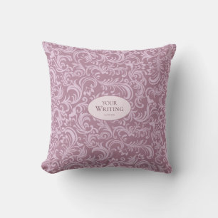 Elegant Damask Pattern Custom Wedding Cushion