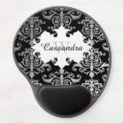 Elegant damask pattern monogram