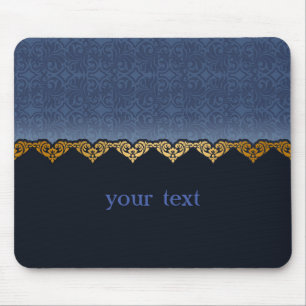 Elegant Damask Pattern Mouse Mat