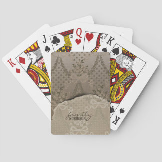 Elegant Damask Playing Cards