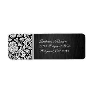 Elegant Damask Vintage Black and White