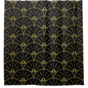 Elegant damask, vintage floral design. shower curtain