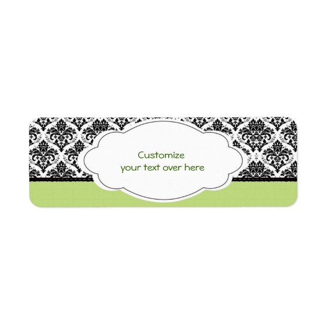 Elegant Damasks Label (Front)