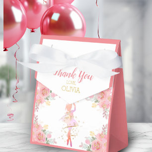 Elegant Dancer   Pink Ballet Custom Thank You Favour Box