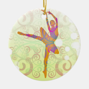 Elegant Dancing Ballerina Ceramic Tree Decoration