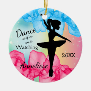 Elegant Dancing Ballerina Ceramic Tree Decoration