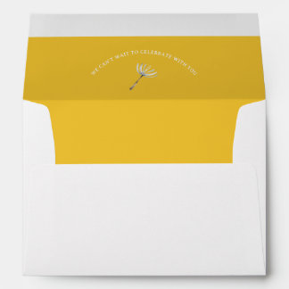 Elegant Dandelion Garden Wedding Liner Envelope