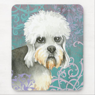 Elegant Dandie Dinmont Terrier Mouse Mat