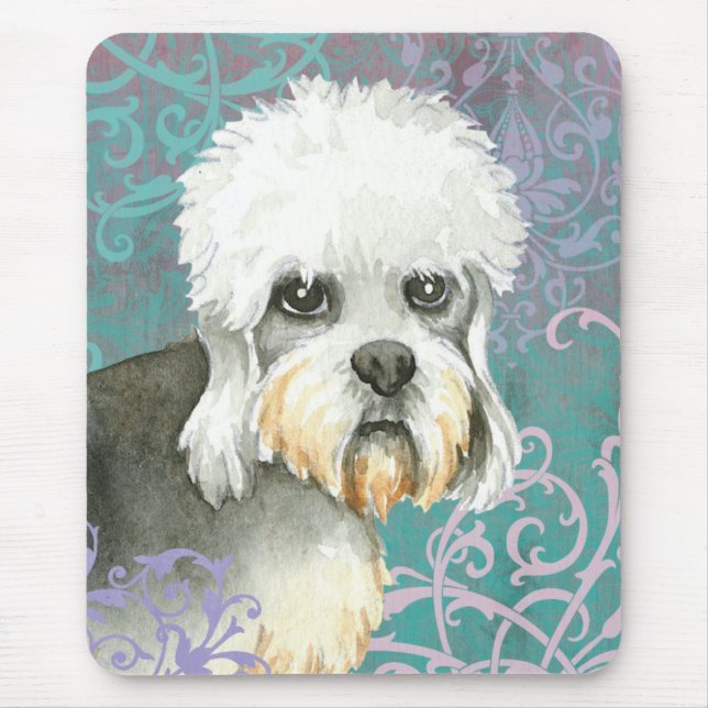 Elegant Dandie Dinmont Terrier Mouse Mat (Front)
