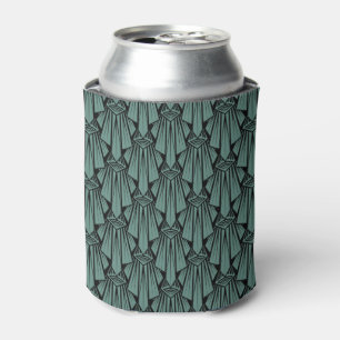 Elegant dark art deco abstract geometric elements  can cooler