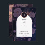 Elegant Dark Boho Floral Arch Rose Gold Wedding RSVP Card<br><div class="desc">Elegant Dark Boho Floral Arch Rose Gold Wedding RSVP Card
This rsvp is unique and part of a collection and suite by Phrosne Ras Design</div>