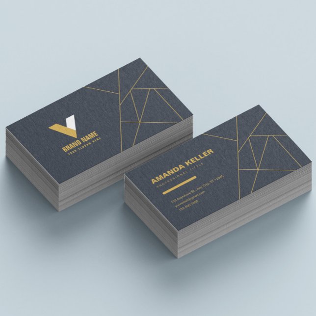 Elegant Dark  Business Card (Creator Uploaded)