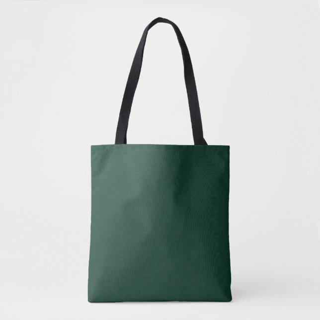 Elegant Dark Forest Green  Tote Bag (Front)