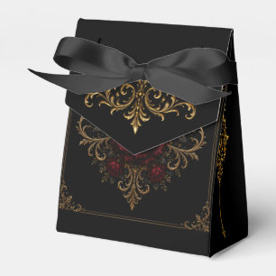 Elegant Dark Gothic Wedding Favour Box