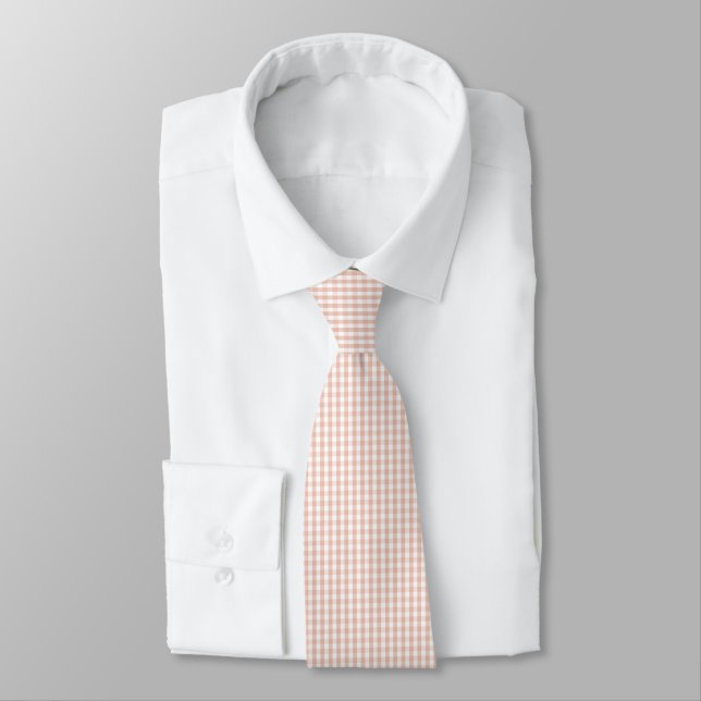 Elegant Dark Grid Pattern Tie (Tied)