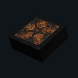 Elegant Dark Kaleidoscopic Design Black Brown Star Gift Box<br><div class="desc">Elegant Dark Kaleidoscopic Design Black Brown Star</div>