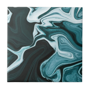 Elegant Dark Marble Texture Tile