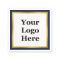 Elegant Dark Midnight Blue White Gold Your Logo