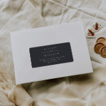 Elegant Dark Navy Grey Return Address Label<br><div class="desc">Add elegance to your mail with our Dark Navy Grey Return Address label. Stylish and refined,  it's perfect for any occasion. Coordinates with the "Augusta" Wedding Invitation Collection. Discover the full matching set by clicking the collection link on this page</div>