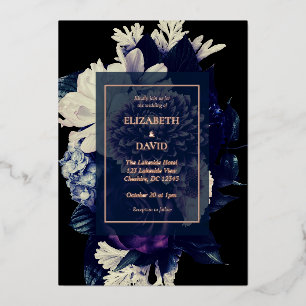 Elegant Dark Romantic Floral Wedding