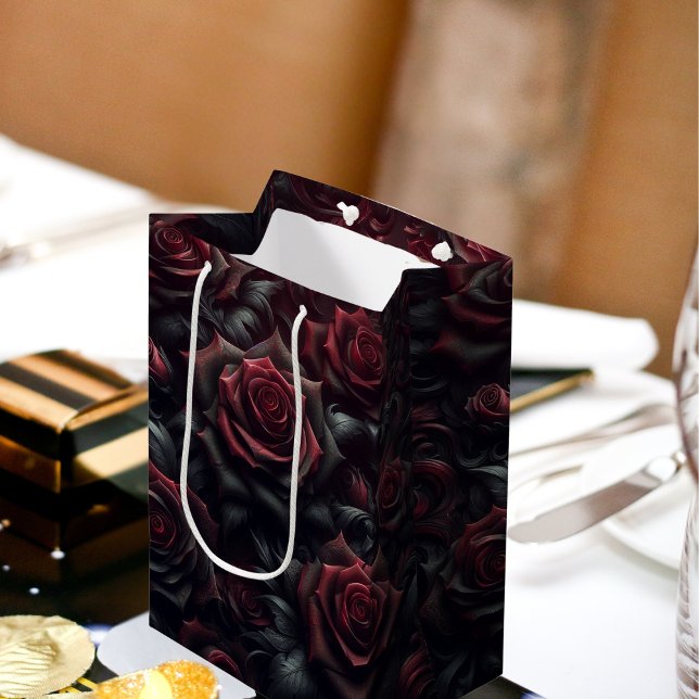 Elegant Dark Rose Gift Bag (Creator Uploaded)