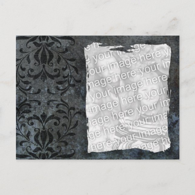 Elegant dark template postcard (Front)