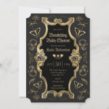 Elegant Dark Victorian Gothic Baby Shower