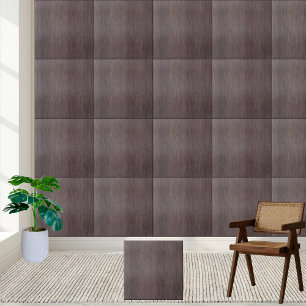 Elegant Dark Wood Grain - Rustic & Modern Tile