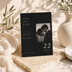 Elegant Date Spotlight Save The Date Card.