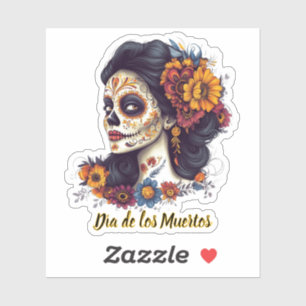 Elegant Day of the Dead Sugar Skull Woman