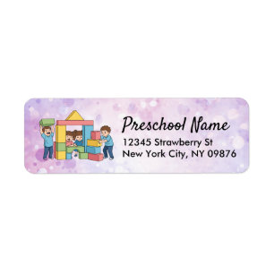 Elegant Daycare Packaging Label
