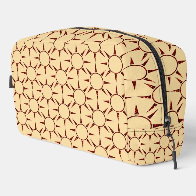 Elegant Daydreaming Sun Pattern Dopp Kit (Right Corner)