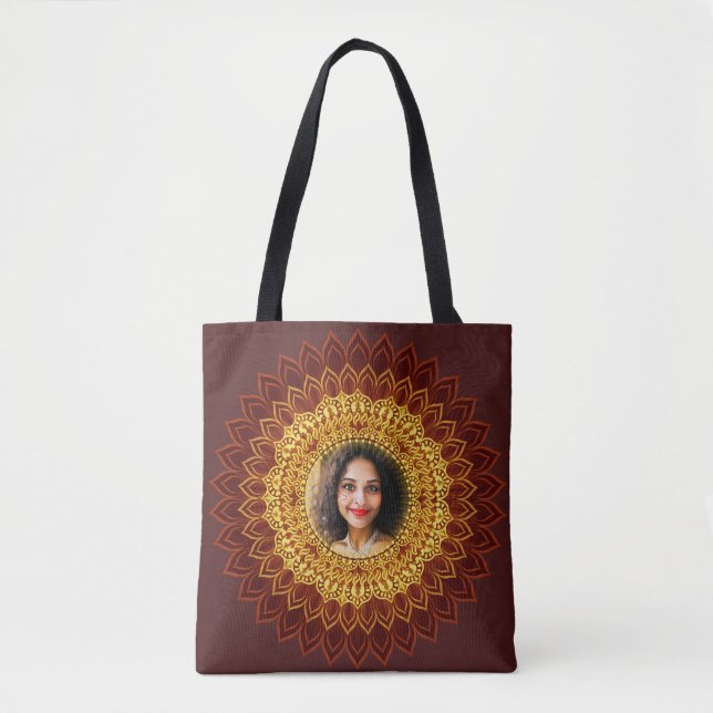 Elegant Decorated Photo Frame  Tote Bag (Front)