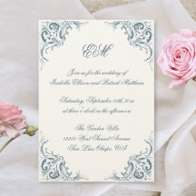 Elegant Decorative Baroque Calligraphy Wedding