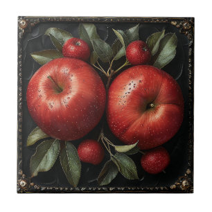 Elegant Decorative Farmhouse Vintage Fruit Tile