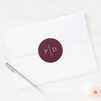 Elegant Deep Burgundy Classic Wedding
