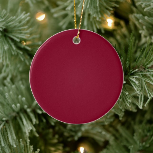 Elegant Deep Burgundy Midnight Ceramic Tree Decoration (Tree)
