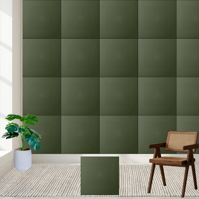 Elegant Deep Olive Green Solid Colour Ceramic T Tile (Elegant Deep Olive Green Solid Color Ceramic Tile)