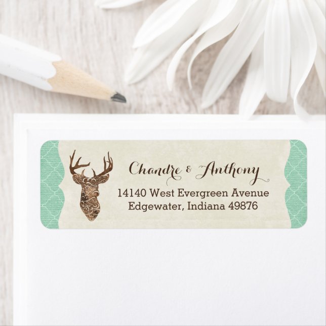 Elegant Deer Antlers Rustic Country Wedding (Insitu)