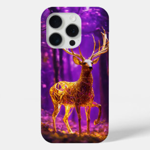 "Elegant Deer Design iPhone 15 Pro Case