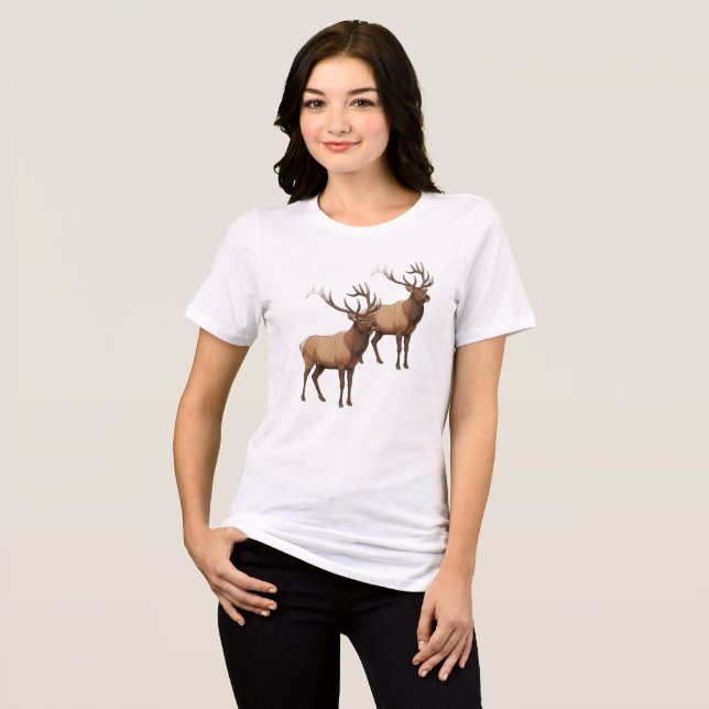 Elegant Deer Graphic Tee (Front Full)