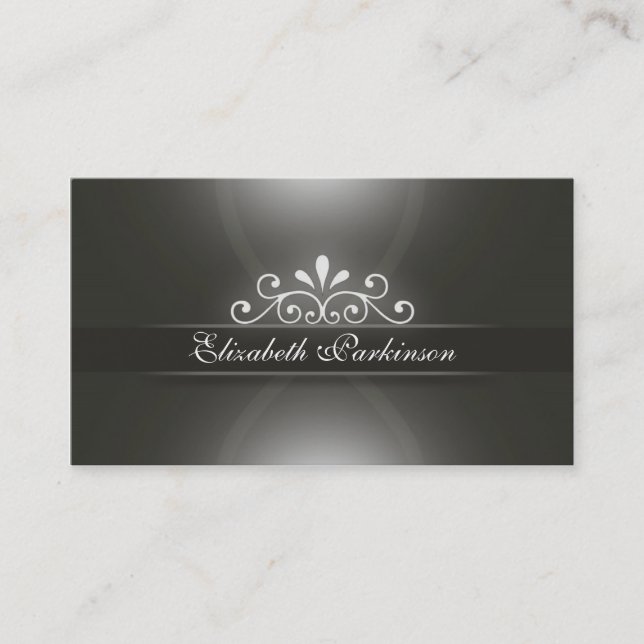 elegant delicate business card (Front)