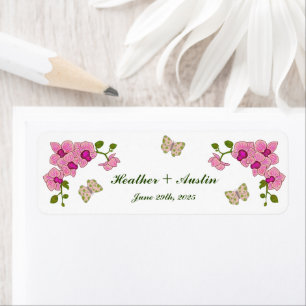 Elegant Delicate Purple Orchids Bohemian Botanical